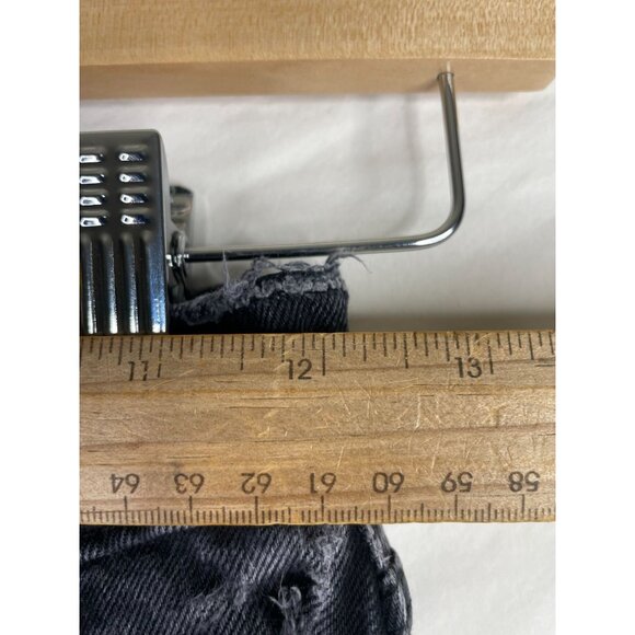 Abercrombie & Fitch The Dad High Rise Button Fly Distressed Jeans size 24‎ Black - Picture 6 of 9